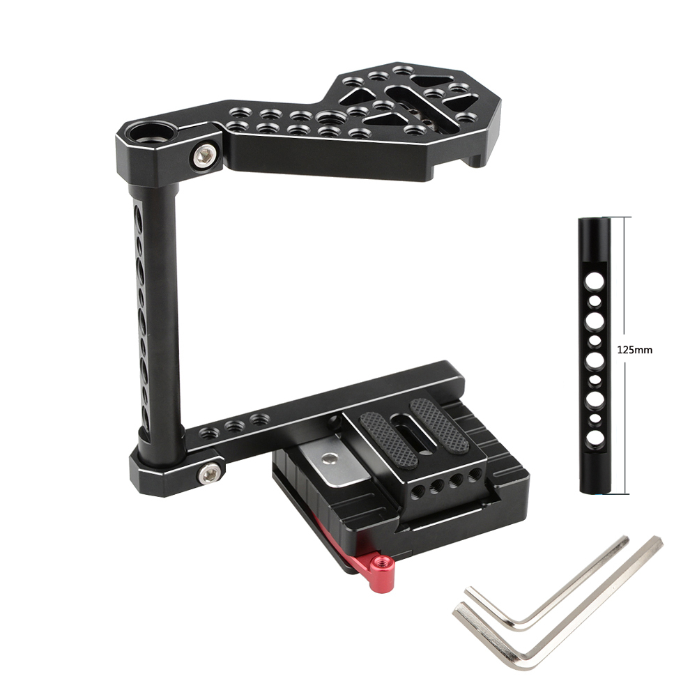 CAMVATE Camera  DSLR Cage  for Cameras Panasonic GH5, GH4, GH3, Fujifilm X-T2, DSLRs Canon EOS 650D, 550D, NIKON D330,SIGMA DP2