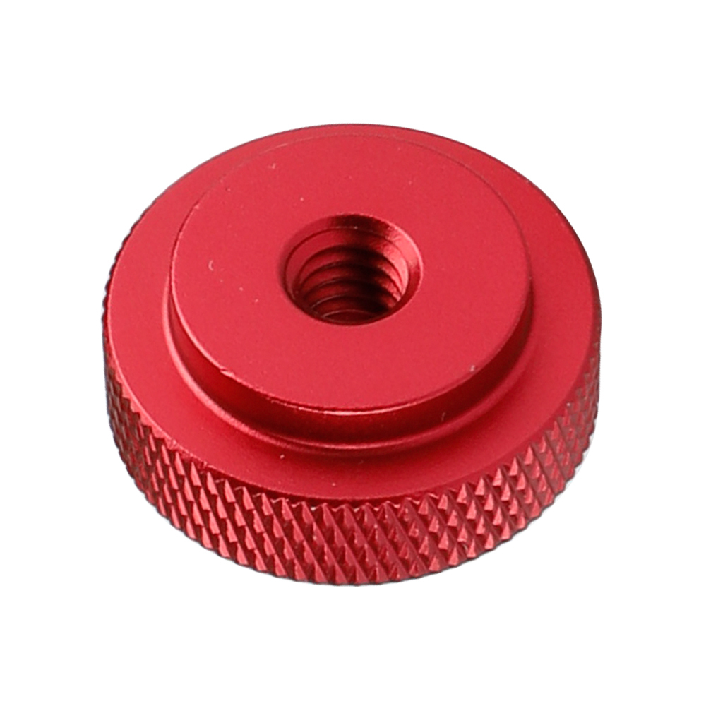 CAMVATE 2 Pieces1/4"-20 Female Thumb Wheel Lock Nut Adapter（25mm Diameter）