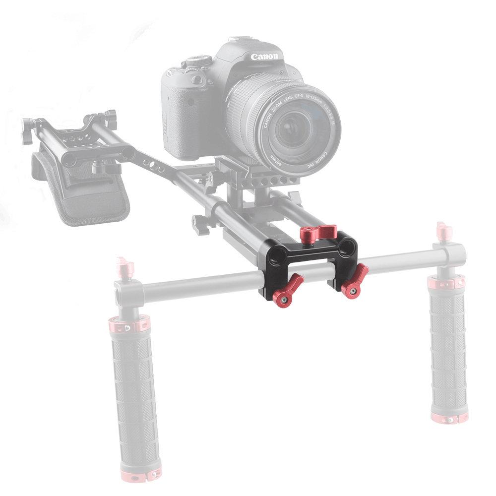 CAMVATE 15mm Rod Offset Railblock 90 Degree DSLR Support Set