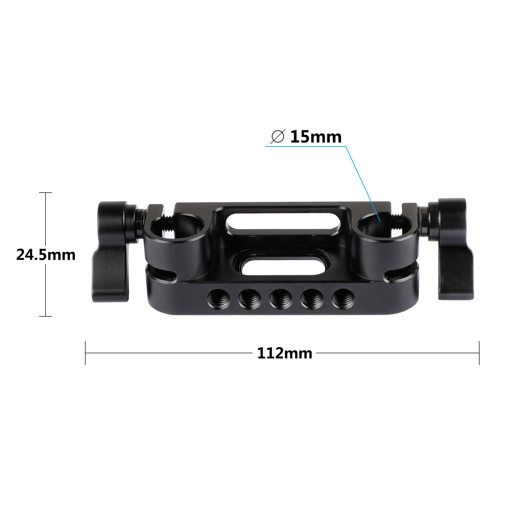 CAMVATE 15mm Dual Rod Clamp For Shoulder Pad