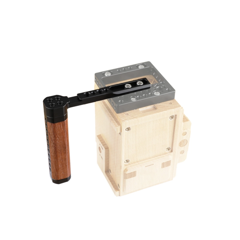 CAMVATE NATO Handle Grip (Wooden) L Shape For DSLR Cameras