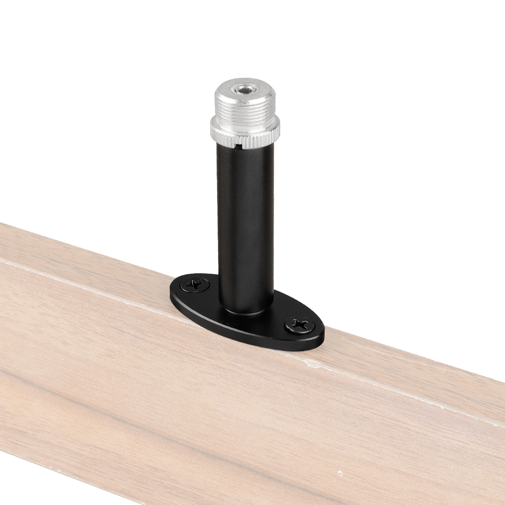 CAMVATE Wall Mount Bracket With 1/4"-20 Female To 5/8"-27 Male Mic Screw