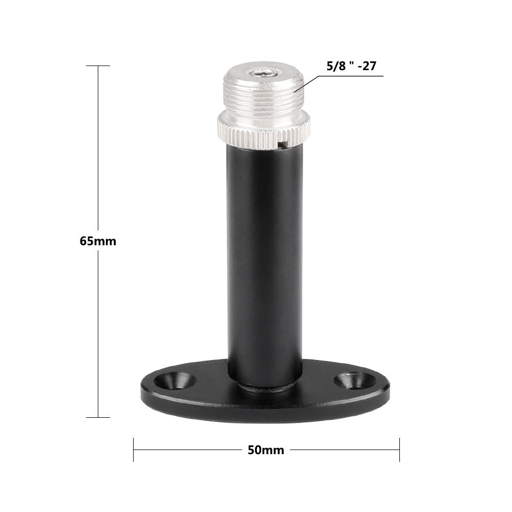 CAMVATE Wall Mount Bracket With 1/4"-20 Female To 5/8"-27 Male Mic Screw