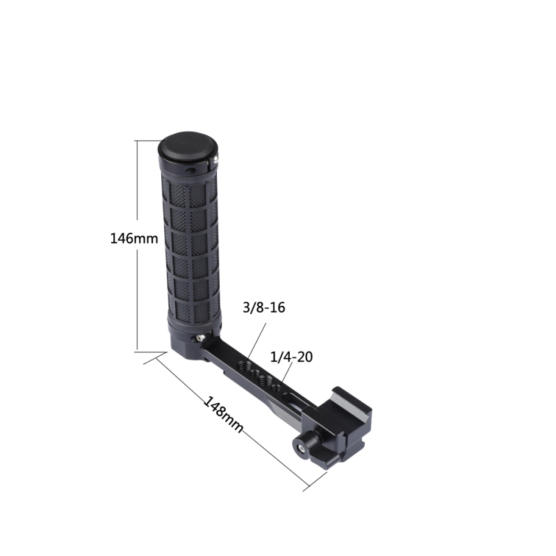 CAMVATE NATO Handle Grip (Rubber) L Type For DSLR Cameras