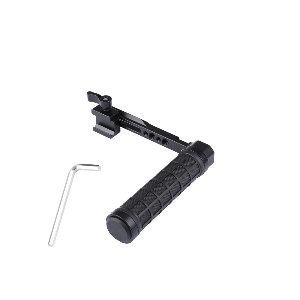 CAMVATE NATO Handle Grip (Rubber) L Type For DSLR Cameras