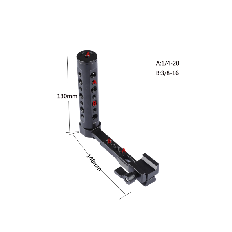 CAMVATE NATO Handle Grip (Aluminum) L Type For DSLR Cameras