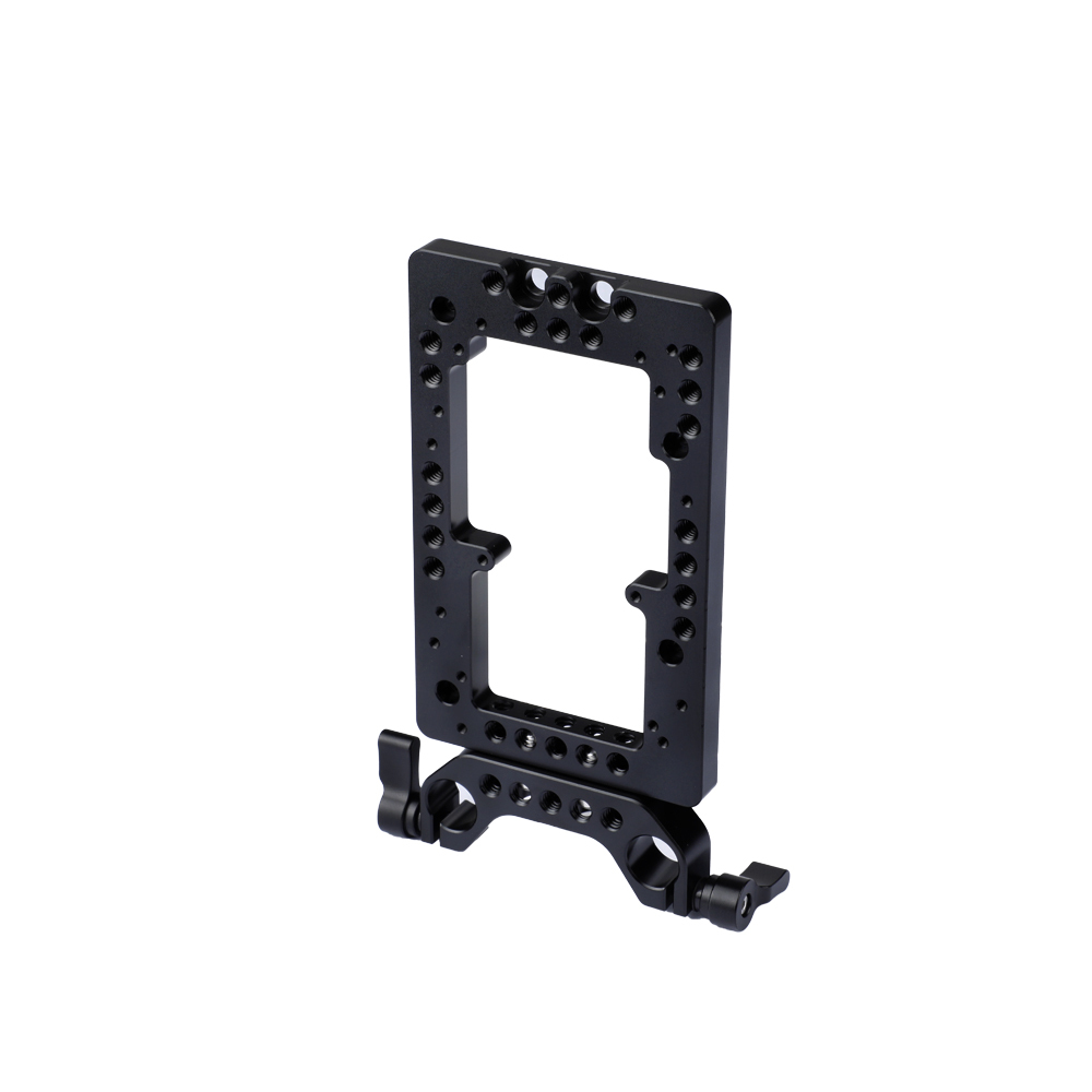 CAMVATE Annular Cheese Plate With 15mm Rods Bracket For DSLR Camera Battery System