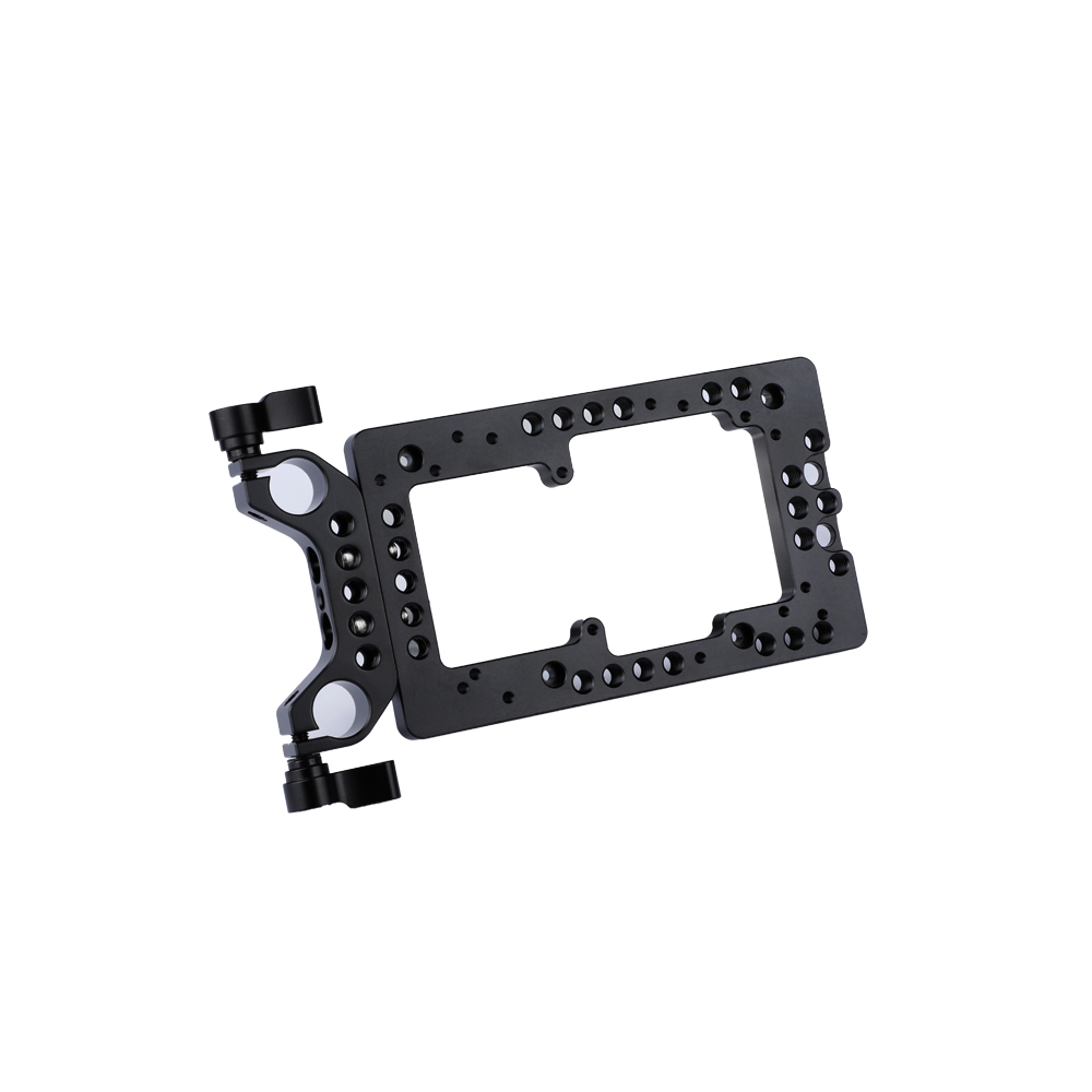 CAMVATE Annular Cheese Plate With 15mm Rods Bracket For DSLR Camera Battery System