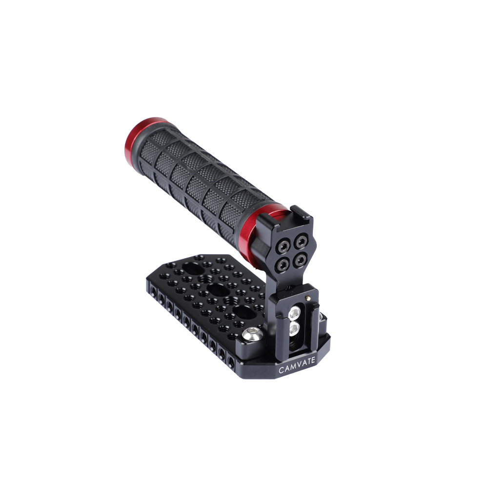 CAMVATE Rubber Handle Grip With Top Cheese Plate & Shoe Mount For BMD