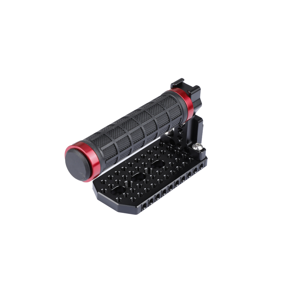 CAMVATE Rubber Handle Grip With Top Cheese Plate & Shoe Mount For BMD