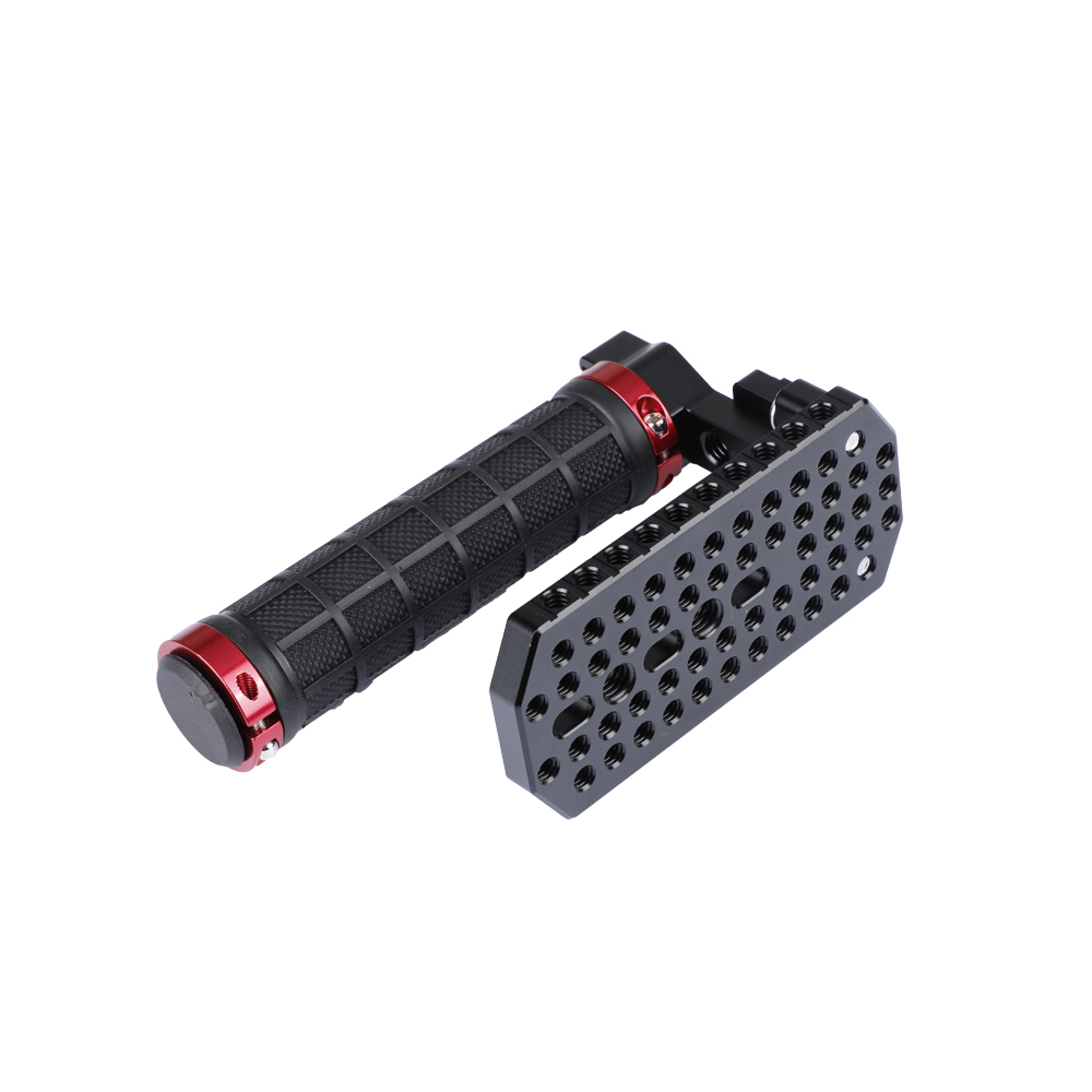 CAMVATE Rubber Handle Grip With Top Cheese Plate & Shoe Mount For BMD