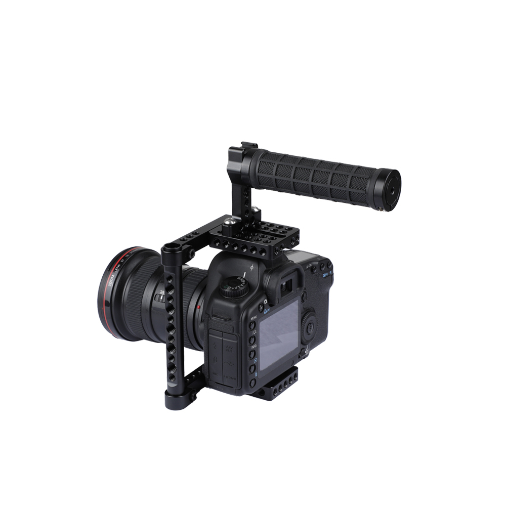 CAMVATE Universal Camera Cage Rig With Tripod Mount Baseplate For Canon Nikon Sony Panasonic