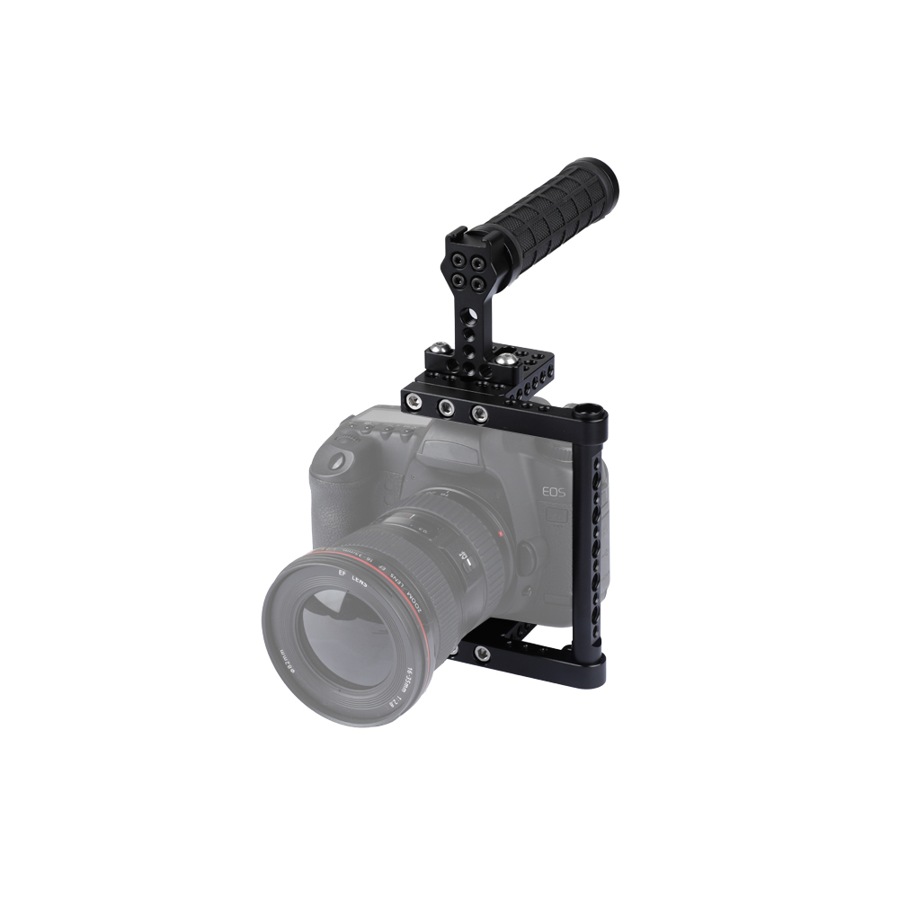 CAMVATE Universal Camera Cage Rig With Tripod Mount Baseplate For Canon Nikon Sony Panasonic