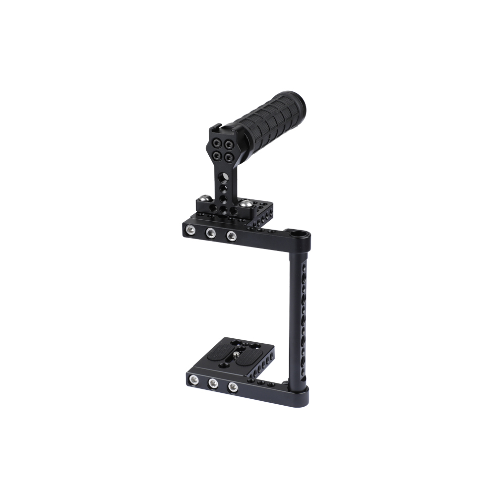 CAMVATE Universal Camera Cage Rig With Tripod Mount Baseplate For Canon Nikon Sony Panasonic