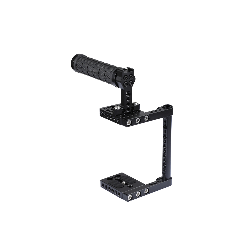 CAMVATE Universal Camera Cage Rig With Tripod Mount Baseplate For Canon Nikon Sony Panasonic