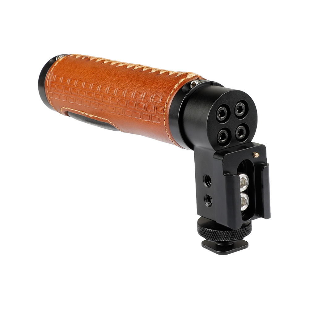 CAMVATE DSLR Shoe Compatible Top Handle (Leather Grip)