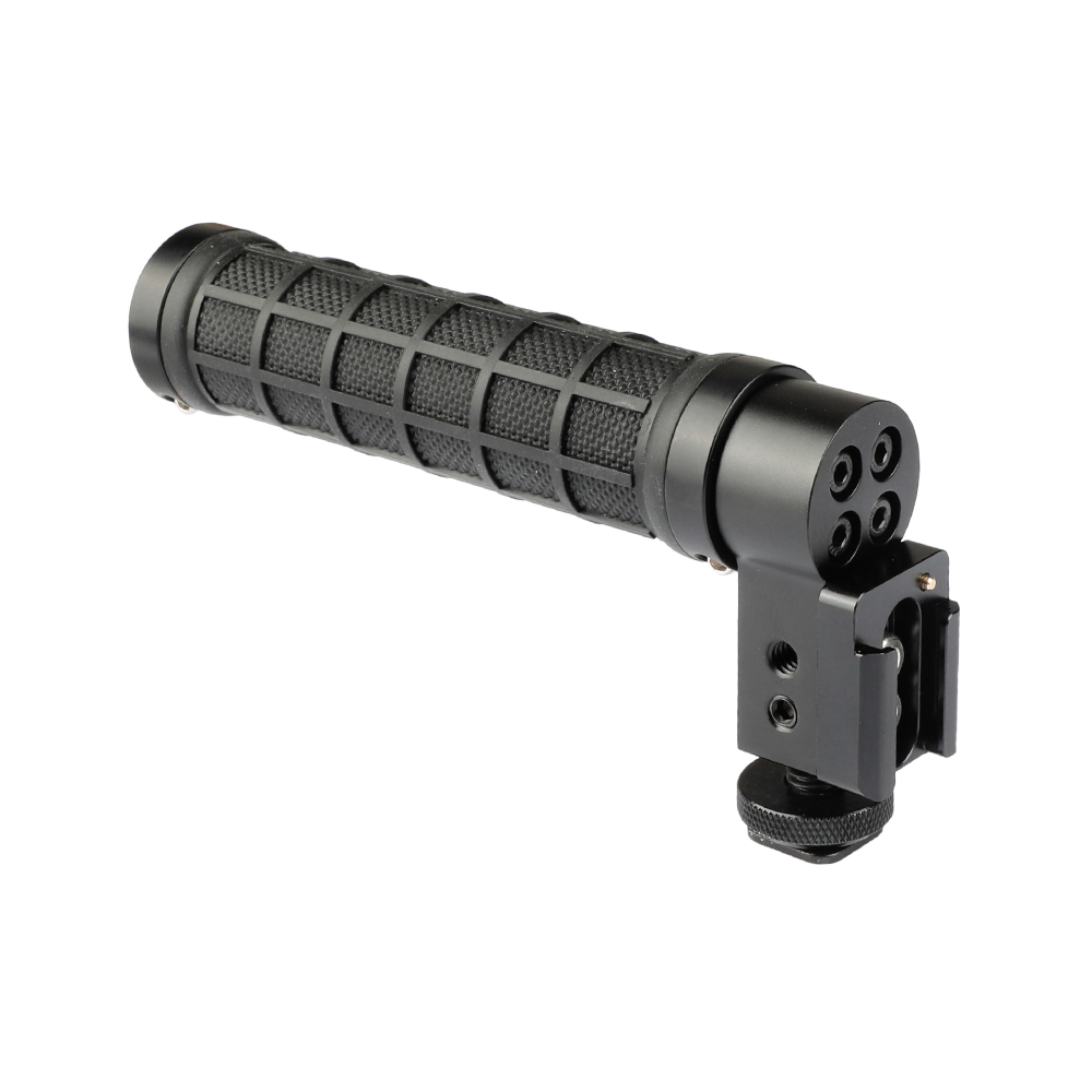 CAMVATE DSLR Shoe Compatible Top Handle (Rubber Grip, Black Ring)