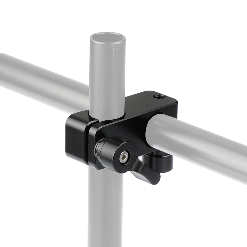 CAMVATE 90-Degree Rod Rig Adapter Clamp (Black, 2-Piece)