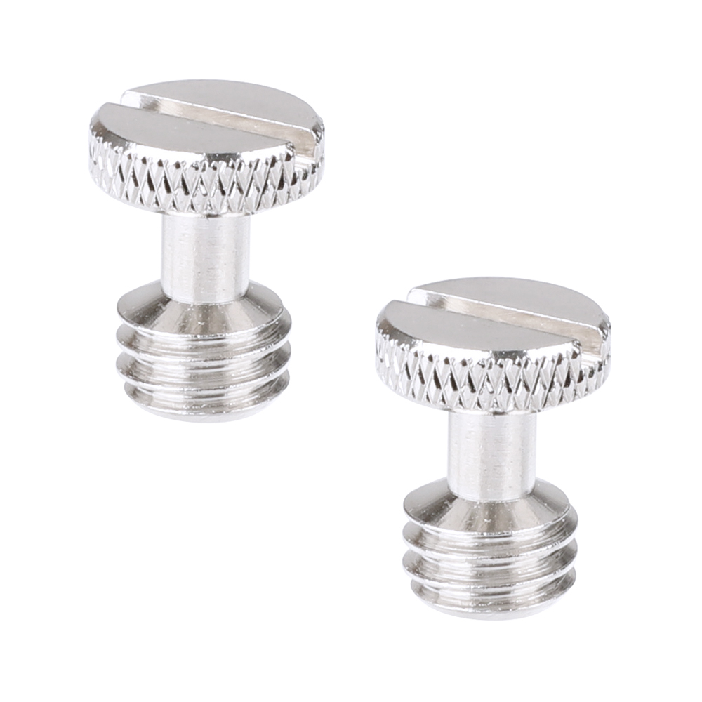 CAMVATE 3/8"-16 Slotted Screw For Camera Quick Release Plate (2 Pieces)