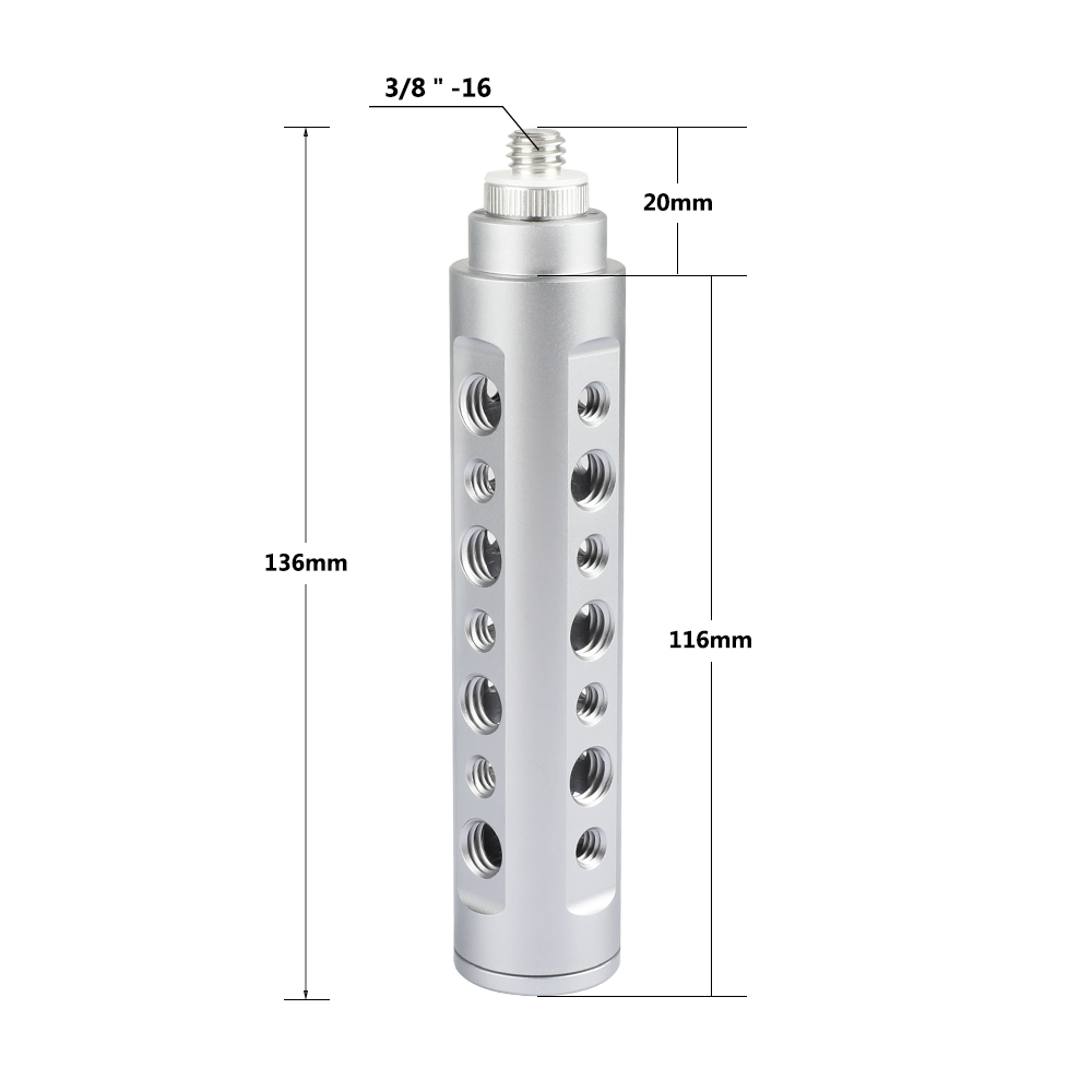 CAMVATE 3/8"-16 Screw  Handle Hand Holder Grip For Video Light Camera Camcorder LED