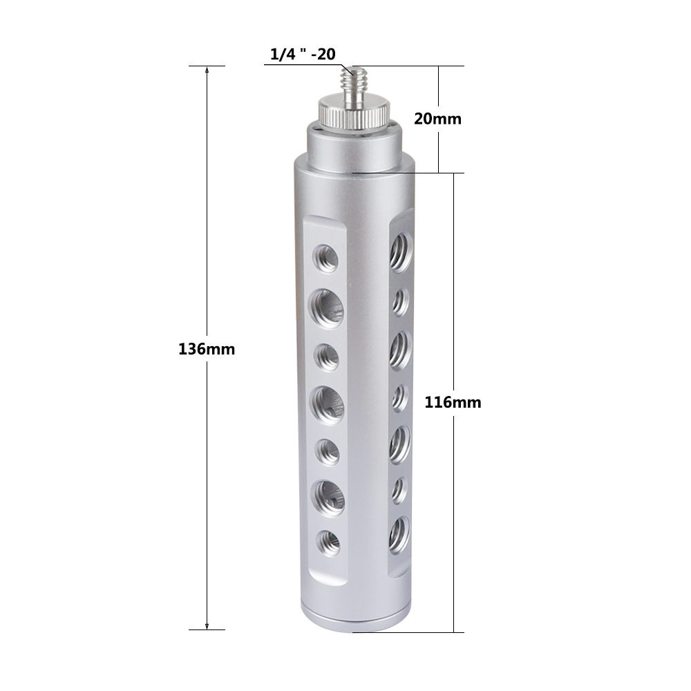 CAMVATE 1/4" Screw  Handle Hand Holder Grip For Video Light Camera Camcorder LED