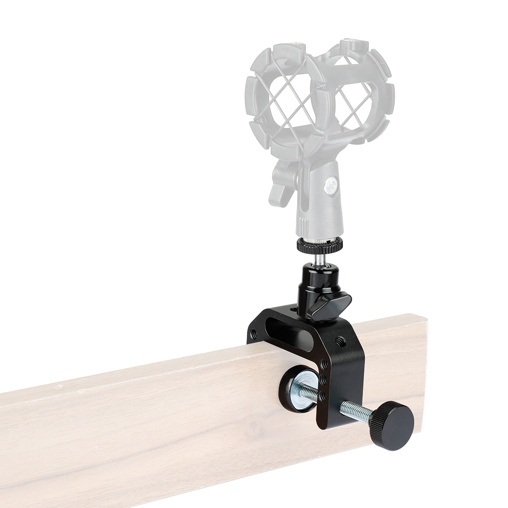CAMVATE Multiple-purpose C Clamp Desktop Holder With 5/8"-27 Ball Head Mount For Microphone