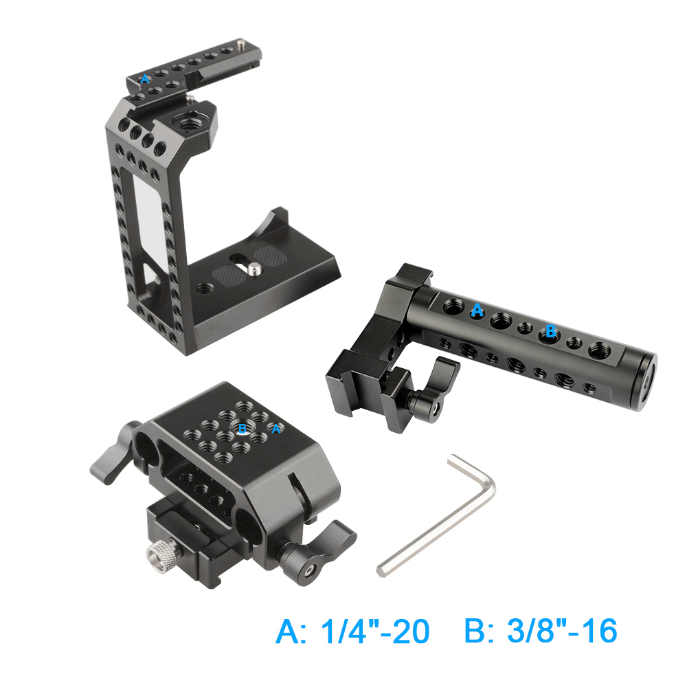 CAMVATE C-frame Cage With Cheese Handle For Sony A7s A7RII A7s2 A7sII A7r3 A7r4 A73 A9