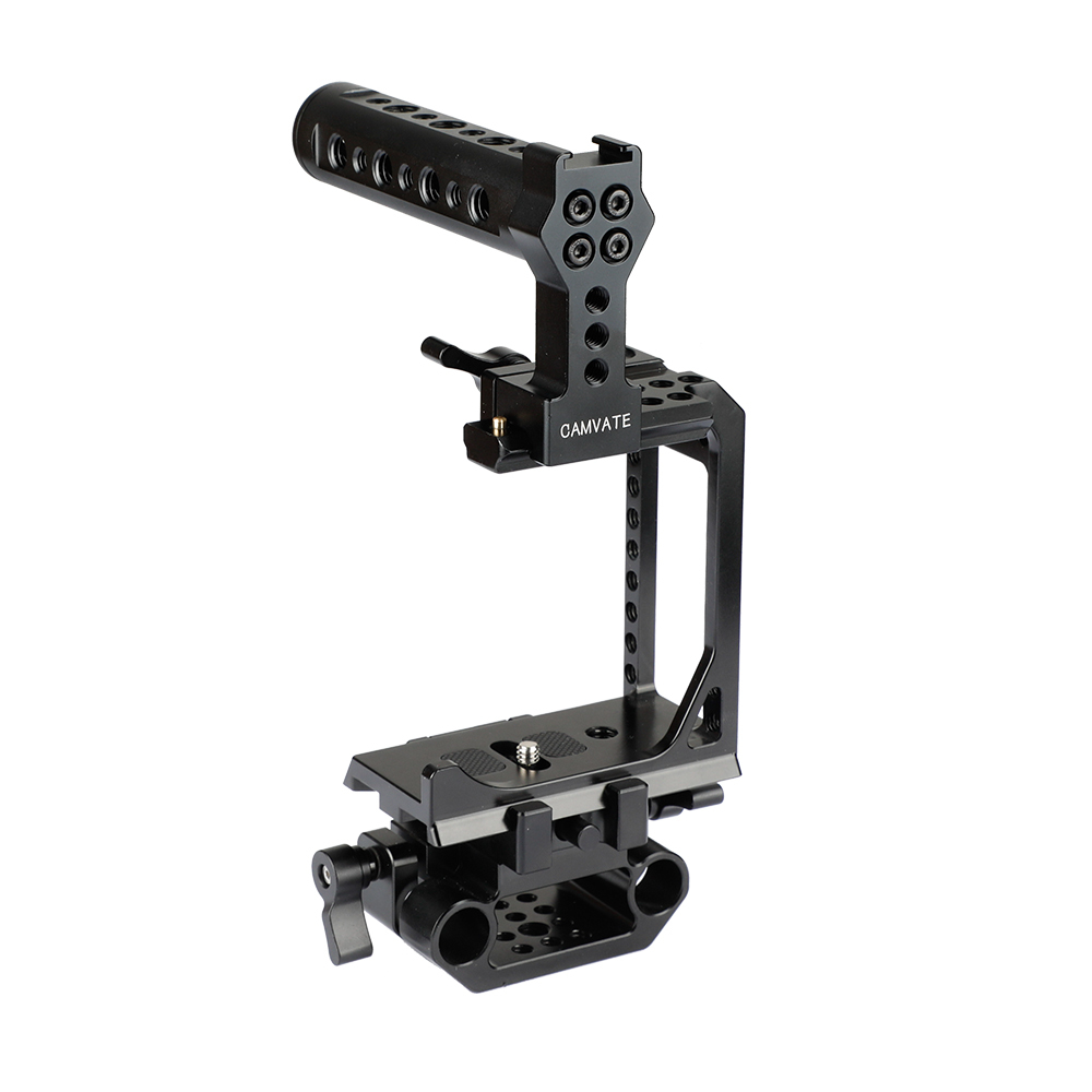 CAMVATE C-frame Cage With Cheese Handle For Sony A7s A7RII A7s2 A7sII A7r3 A7r4 A73 A9