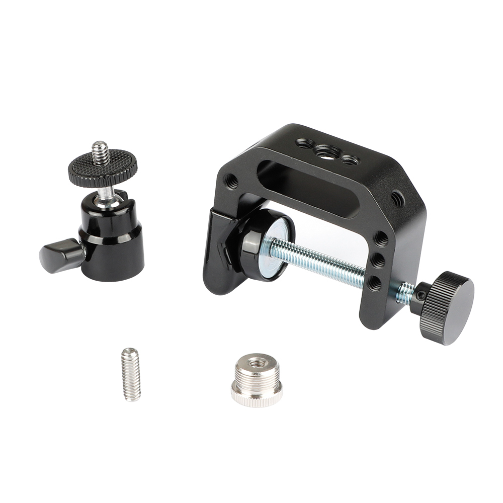 CAMVATE Multiple-purpose C Clamp Desktop Holder With 5/8"-27 Ball Head Mount For Microphone