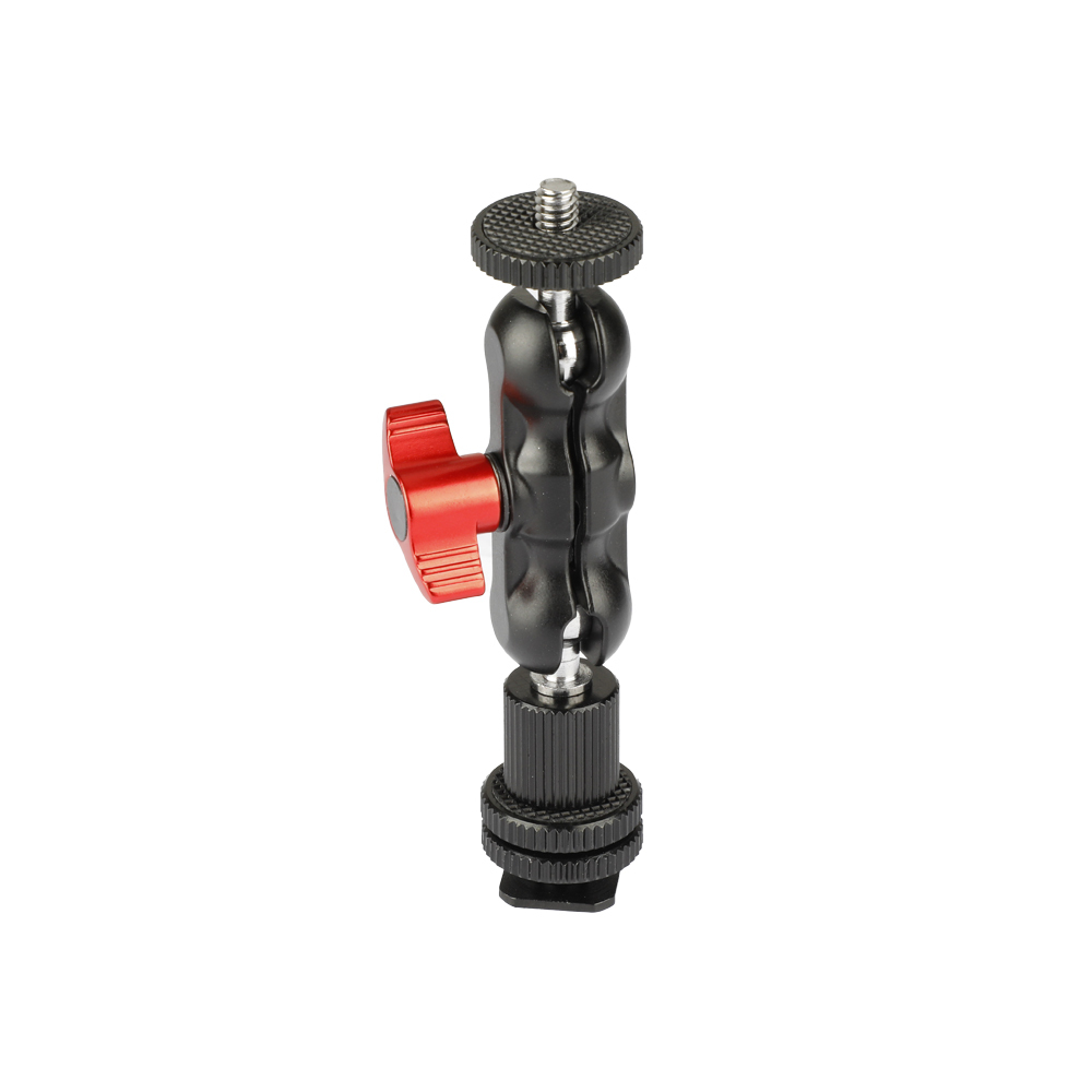 CAMVATE 1/4"-20 Ball Head Extension Arm With Shoe Mount For Camera Monitor / Flashlight