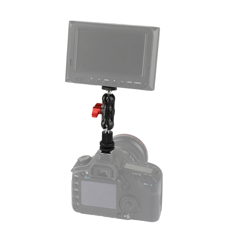 CAMVATE 1/4"-20 Ball Head Extension Arm With Shoe Mount For Camera Monitor / Flashlight