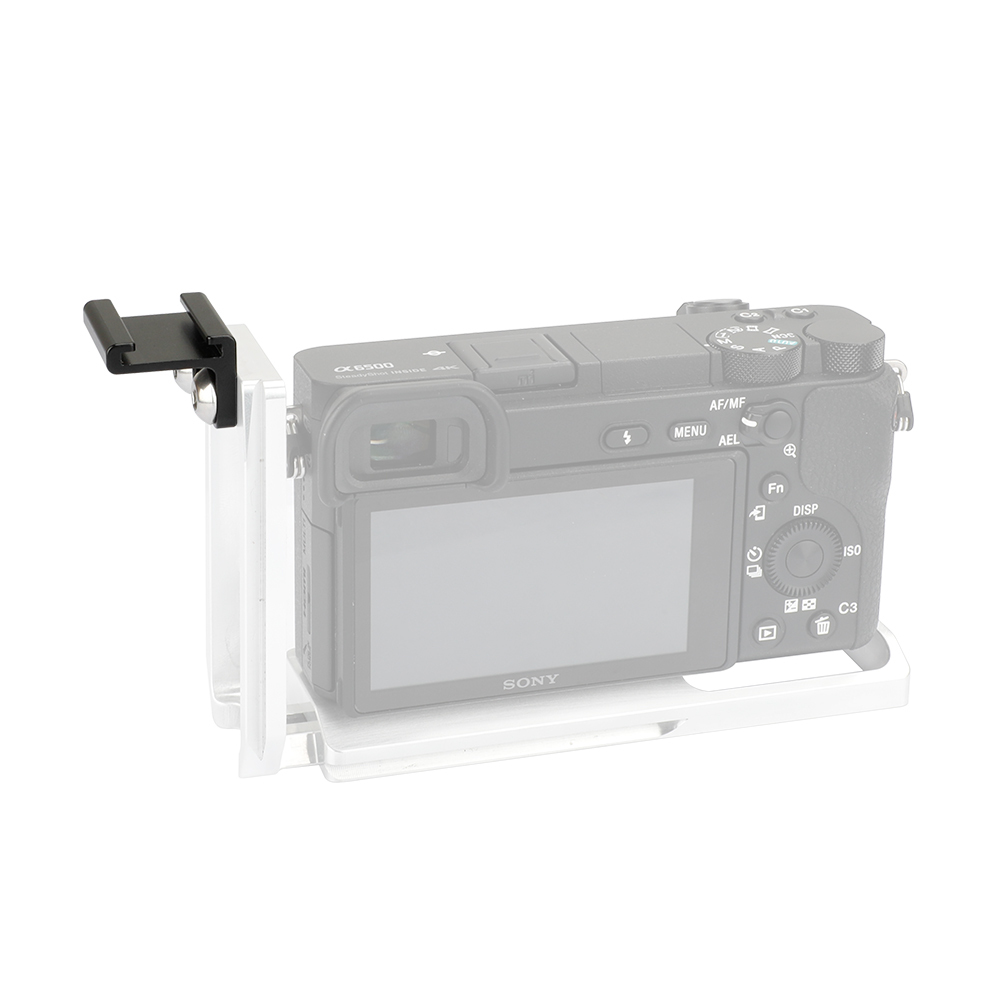CAMVATE Cold Shoe Mount Adapter Right Angle Type For Camera Cage Rig