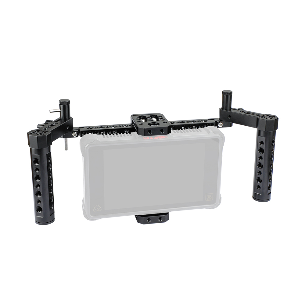 CAMVATE Compact Monitor Cage Rig With Adjustable Cheese Handgrip Ideal For 7" LCD Monitor