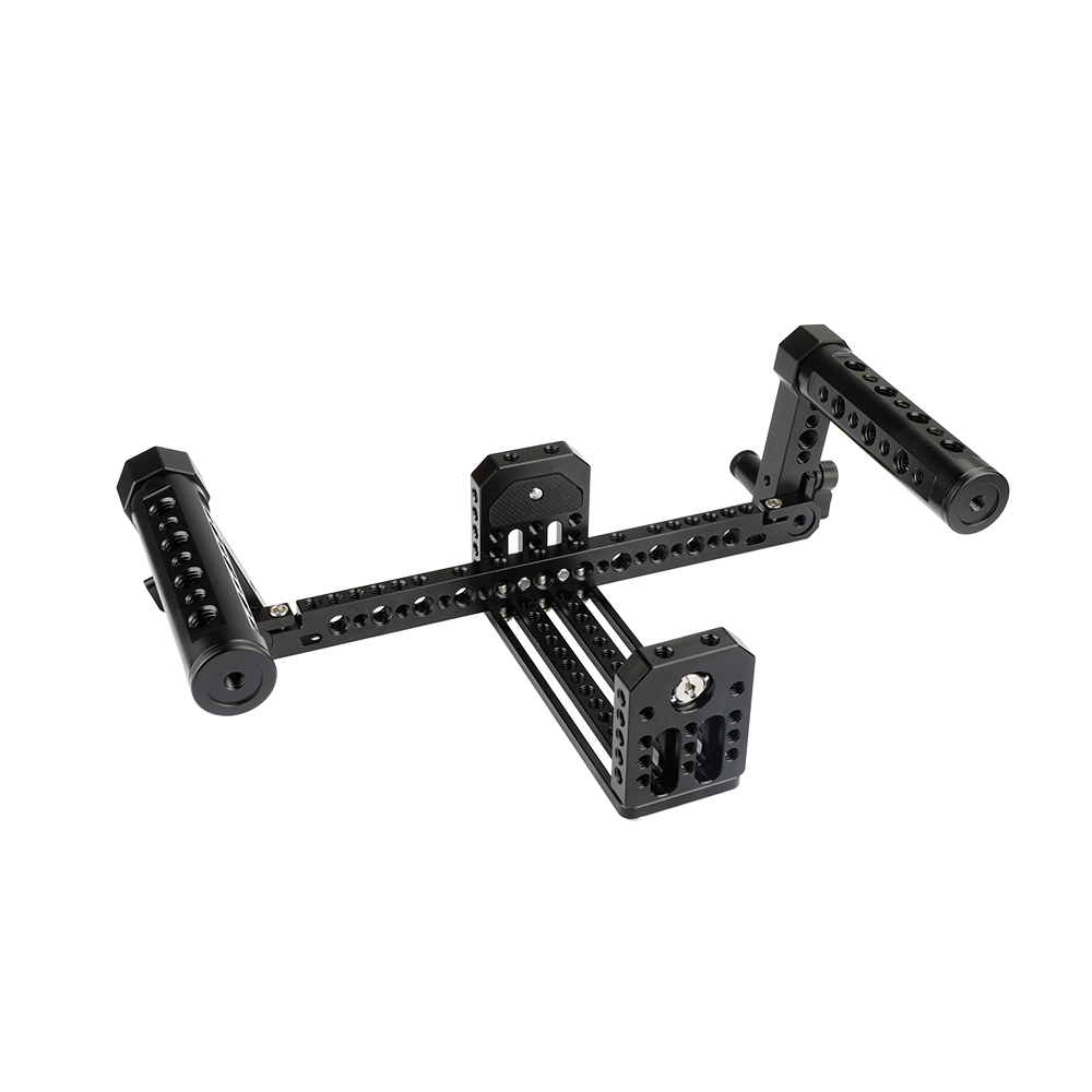 CAMVATE Compact Monitor Cage Rig With Adjustable Cheese Handgrip Ideal For 7" LCD Monitor