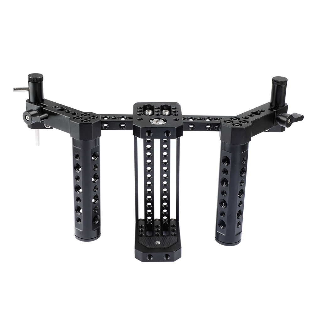CAMVATE Compact Monitor Cage Rig With Adjustable Cheese Handgrip Ideal For 7" LCD Monitor