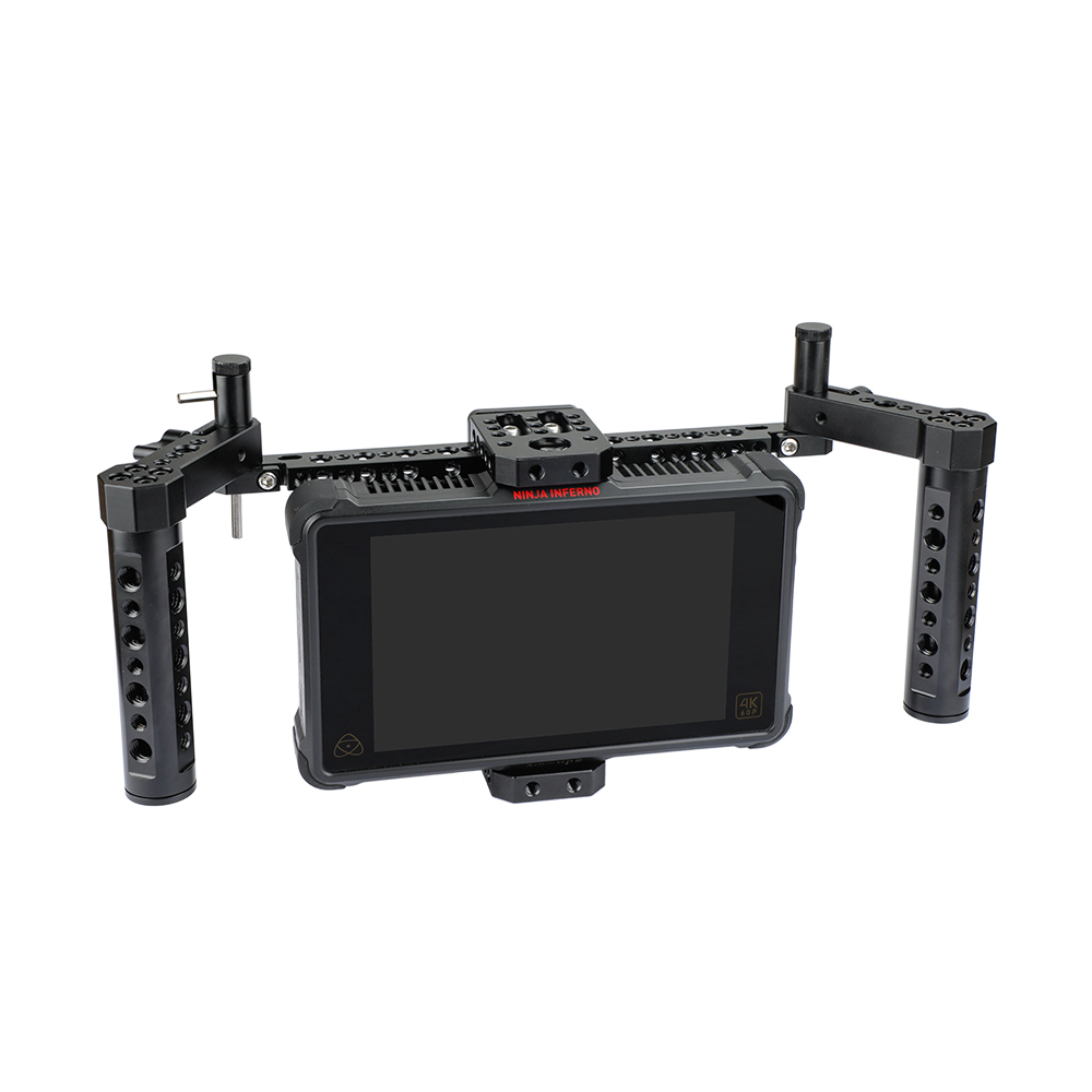 CAMVATE Compact Monitor Cage Rig With Adjustable Cheese Handgrip Ideal For 7" LCD Monitor
