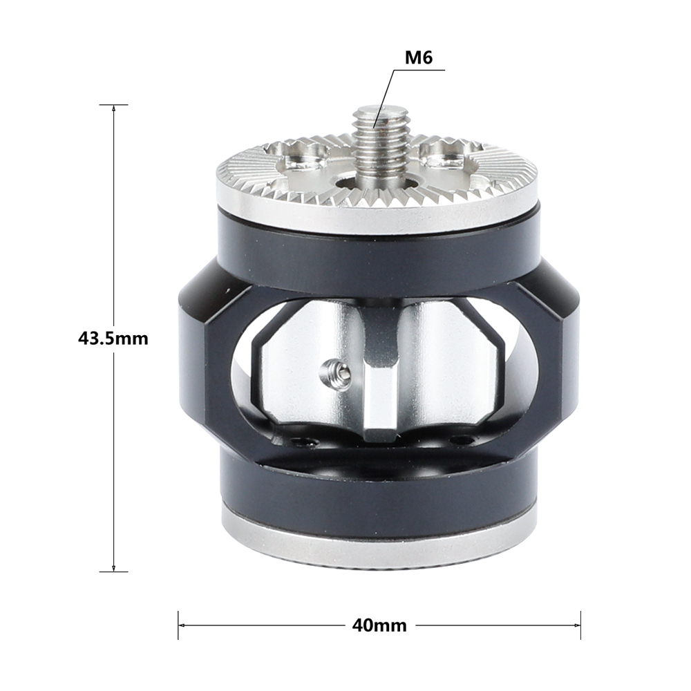 CAMVATE Double ARRI Rosette Extension Mount With M6 Male & Female Thread