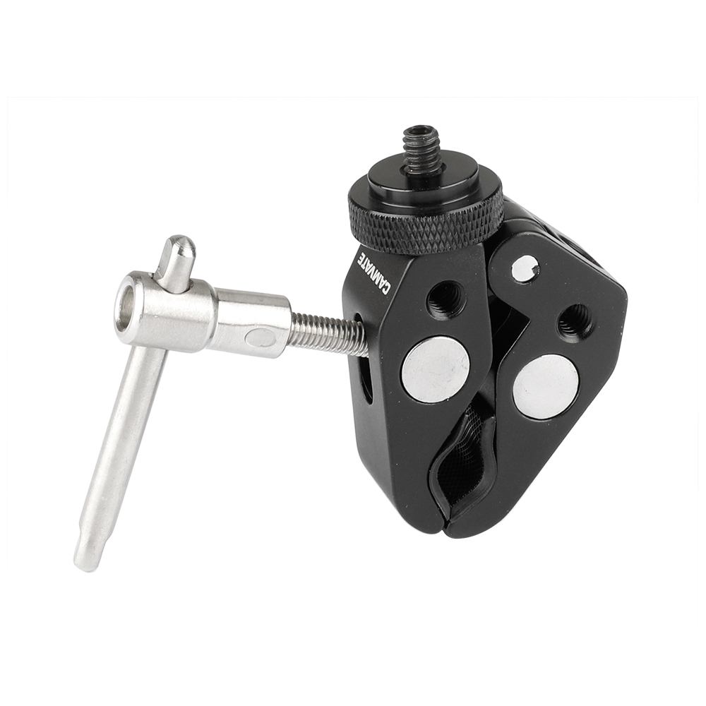 CAMVATE Multifunctional Super Crab Clamp With Double-ended 1/4"-20 Male Thumbscrew Adapter