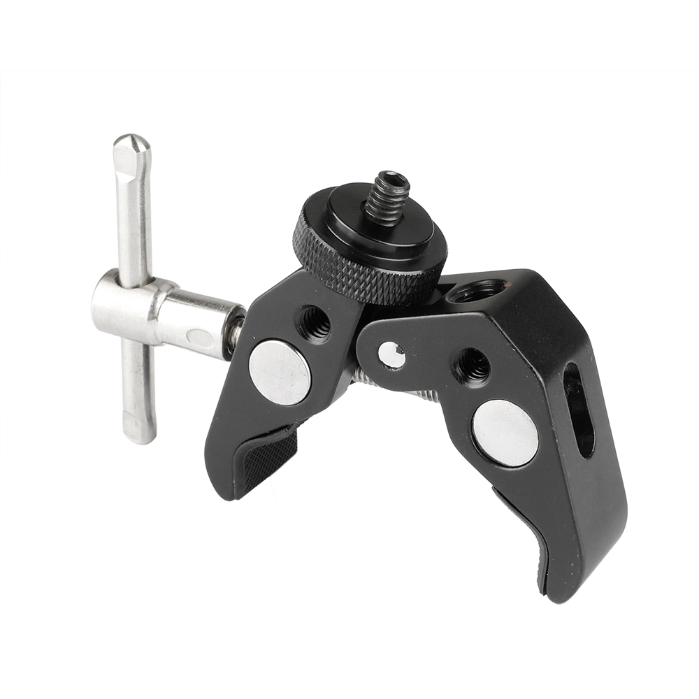 CAMVATE Multifunctional Super Crab Clamp With Double-ended 1/4"-20 Male Thumbscrew Adapter
