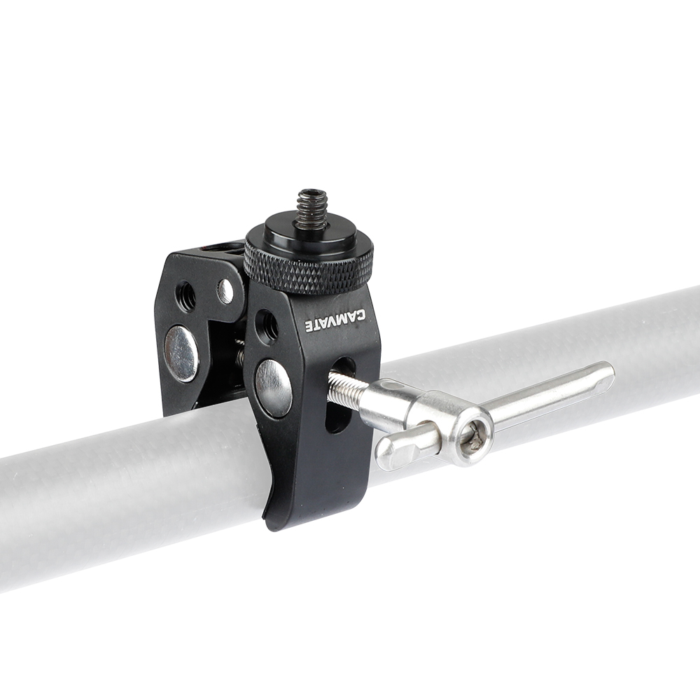 CAMVATE Multifunctional Super Crab Clamp With Double-ended 1/4"-20 Male Thumbscrew Adapter