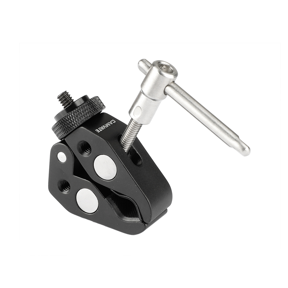 CAMVATE Multifunctional Super Crab Clamp With Double-ended 1/4"-20 Male Thumbscrew Adapter