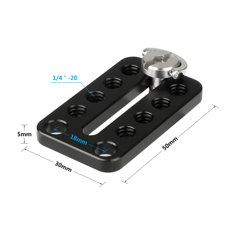 CAMVATE Universal Top Cheese Plate For Camera Monitor Cage Rig