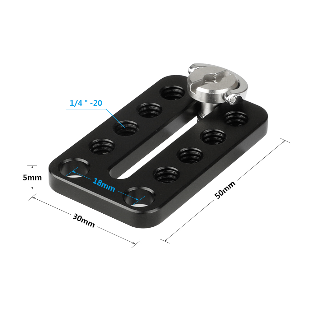 CAMVATE Universal Top Cheese Plate For Camera Monitor Cage Rig