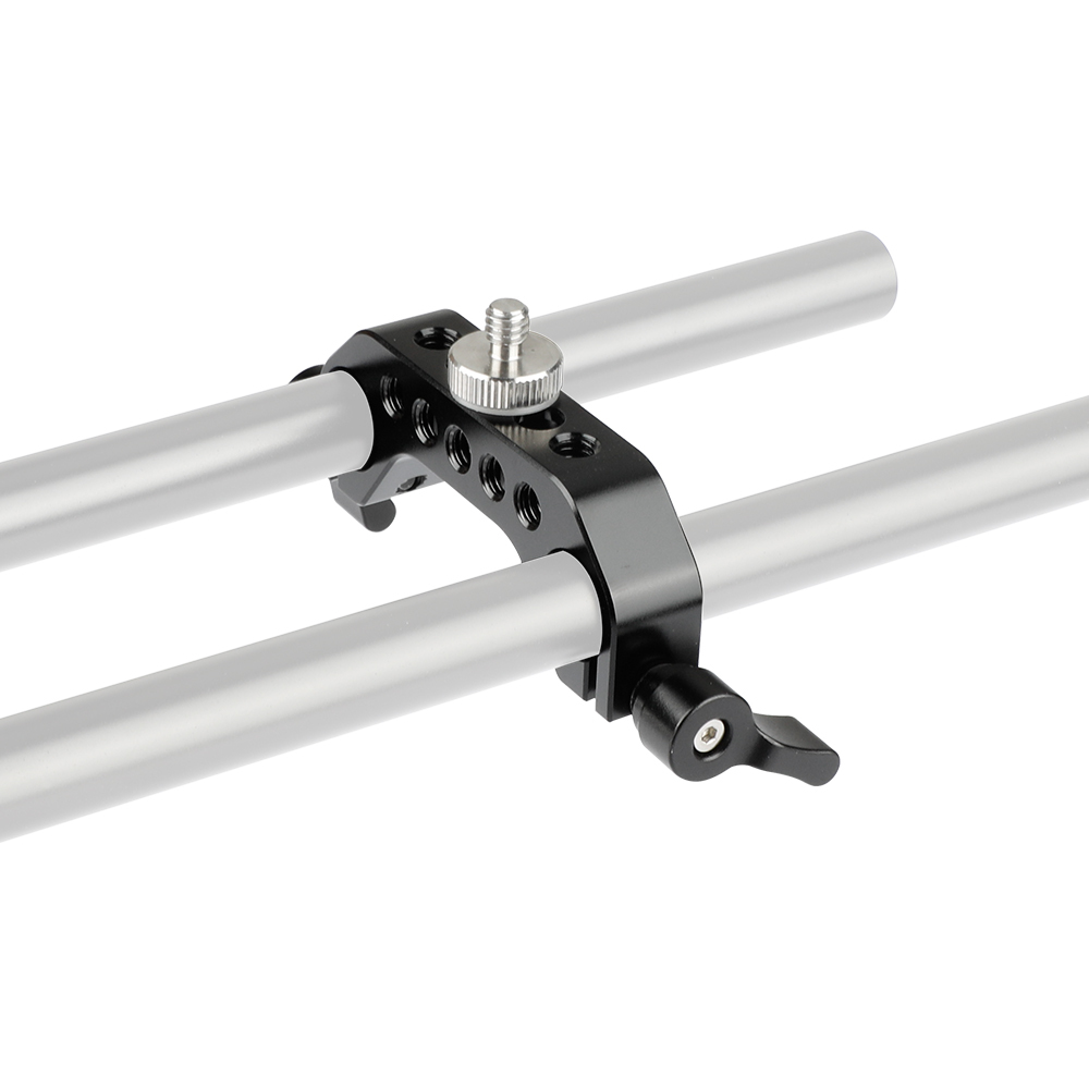 CAMVATE Camera 15mm Double-Rod Bracket & Double-ended 1/4"-20 Male Thumbscrew