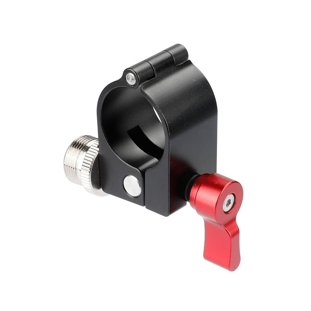CAMVATE 25mm Rod Clamp (Red Knob) With 5/8"-27 Microphone Screw For DJI Ronin M Gimbal Stabilizer