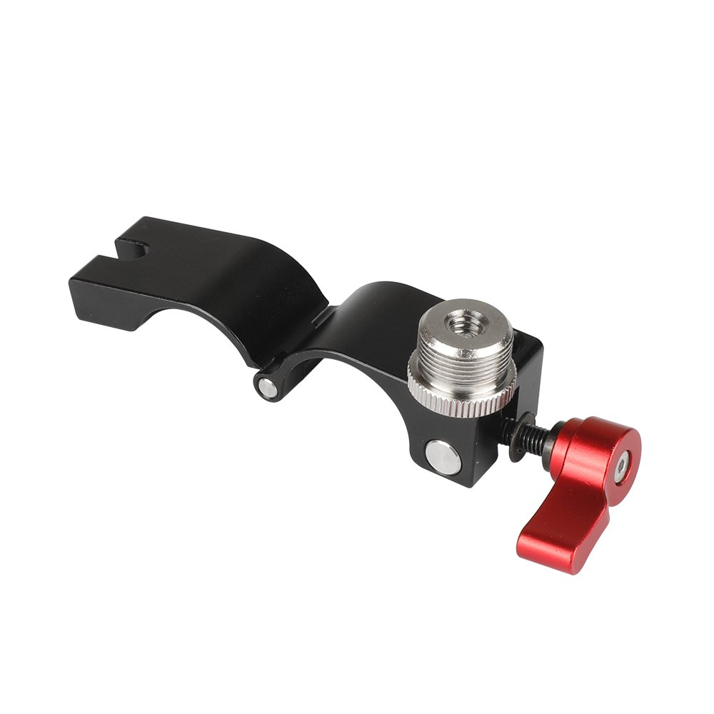 CAMVATE 25mm Rod Clamp (Red Knob) With 5/8"-27 Microphone Screw For DJI Ronin M Gimbal Stabilizer