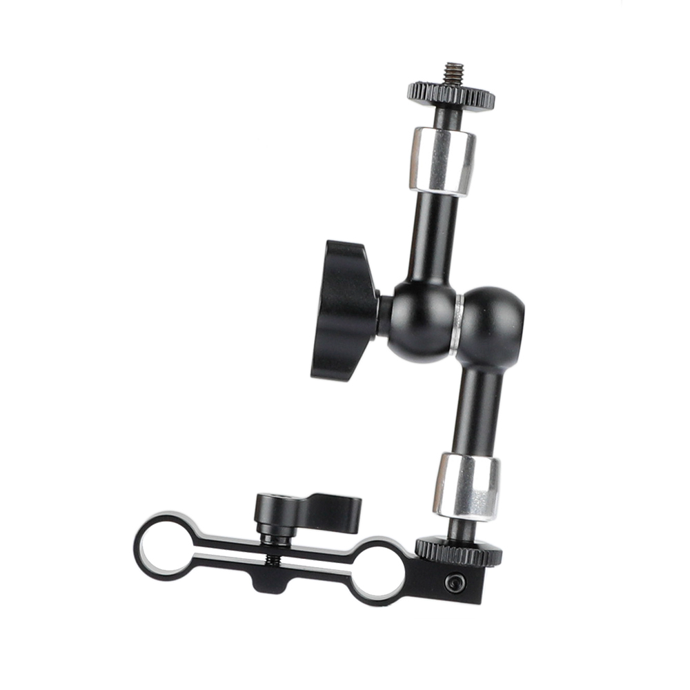 CAMVATE Flexible 7" Articulating Magic Arm & 15mm Dual Rod Clamp