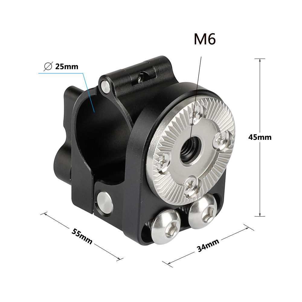 CAMVATE DJI 25mm Single Rod Clamp & ARRI Rosette M6 Mount