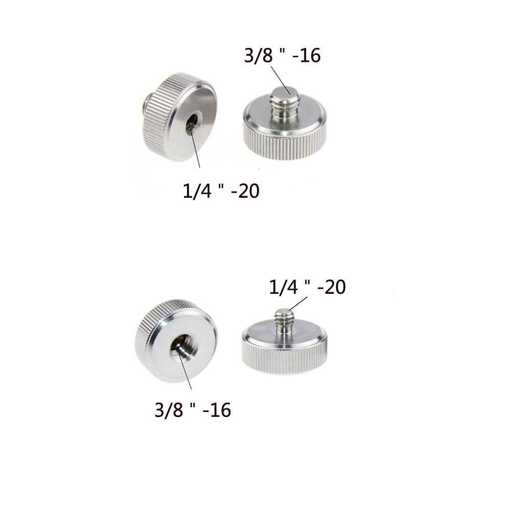 CAMVATE 2x Tripod Thread Screw Adapter w/1/4" to 3/8" fr DSLR Camera Tripod Monopod Head