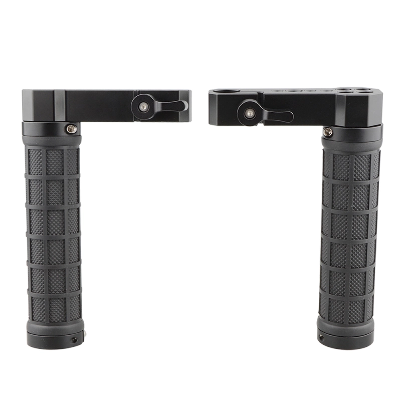 CAMVATE Adjustable Rubber Handgrip L Type For Monitor Cage Rig (A Pair)
